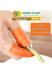 Bộ Móng Tay Hái Rau GreenHome, Có Đầu Bấm, Chống Bẩn Móng Tay, Bấm, Ngắt, Hái Rau Củ, Tiện Lợi