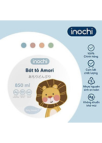 Bát Ăn Amori Sản Xuất Theo Tiêu Chuẩn Xuất Nhật Chất Liệu Nhựa Nguyên Sinh Đảm Bảo An Toàn Tuyệt Đối Cho Người Sử Dụng- Chính Hãng inochi ( Tặng kèm khăn lau pakasa)