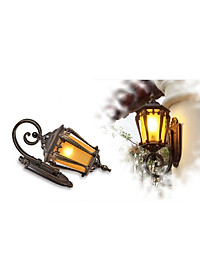 Đèn tường LIOME đồng kính cổ điển trang trí cột cổng, hành lang, ban công sang trọng - kèm bóng LED (821).