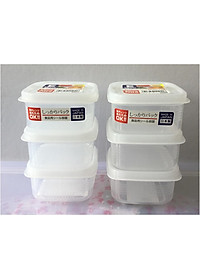 Combo 2 sản phẩm set 03 hộp chia thức ăn 200ml-180ml, thiết kế tinh tế, đẹp mắt, khả năng giữ kín hơi vượt trội - nội địa Nhật Bản 