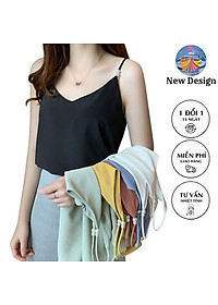 Áo 2 Dây Nữ New  Design Đính Ngọc Trai Mẫu Mới, Lụa Satin Mịn Mát, Phong Cách Vintage Trẻ Trung, Áo Có Nhiều Màu Và Đủ Size AO0004