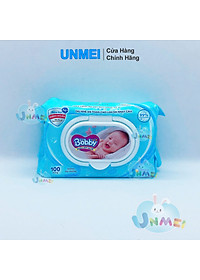Combo 4 Gói Khăn Ướt Bobby Care 100 Không Hương 100 Tờ