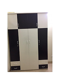 Tủ nhựa 4 cánh có tầng chăn màn sang trọng Nội thất Juno Sofa