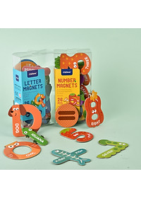 Bộ chữ cái, chữ số nam châm Mideer cho bé từ 3 tuổi trở lên học chữ cái nhận biết con vật và ghép từ đơn giản