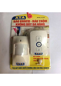 Chuông báo khách báo trộm bằng cảm ứng không dây ATA AT-338 - tiếng chuông hay- kết nối thêm với nút nhấn, cửa từ.