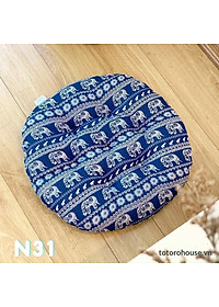 Đệm Ngồi Bệt Kiểu Nhật, đệm lót ghế Tròn Sang Trọng