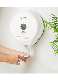 Combo 10 giấy vệ sinh cuộn lớn cao cấp 2 lớp giấy lụa 900g AN KHANG SOFT | THẾ GIỚI GIẤY | 100% Bột giấy nguyên sinh | 10AKS900