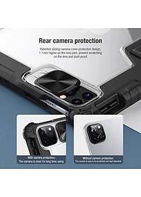 Bao da dành cho iPad Pro 11 inch (2021) M1 có nắp bảo vệ camera Nillkin Bumper Leather -  Hàng chính hãng