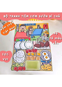 Bộ Tranh Tương Tác Cô Tiên Xanh - Tiệm Cơm Tấm Sườn Bì Chả