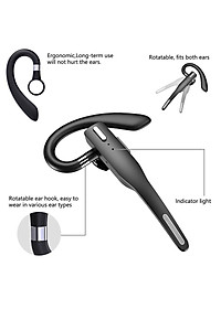 Bluetooth Mới Kinh Doanh Tai Nghe Tai Nghe Nhét Tai Không Dây Đơn Tay Nghe Dành Cho Lái Xe HD Gọi Tai Nghe Micro Kinh Doanh Tai Nghe