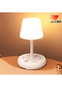 Đèn Ngủ Để Bàn Có Điều Khiển Từ Xa Kèm Ổ Cắm Điện USB Đa Năng - HÀNG CHÍNH HÃNG MINIIN