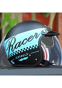 Nón bảo hiểm 3/4 giấu kính Sunda 388 tem