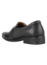 Giày tây nam da bò đế cao su SUNPOLO SKT116 phiên bản đen