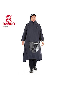 Áo mưa Poncho vải BEST có kiếng phủ đèn xe máy RANDO