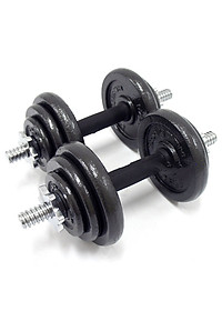 Bộ 2 Đòn Tạ Tay 35cm Bọc Cao Su Cao Cấp Đại Nam Sport