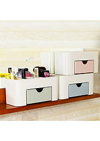 Kệ đựng mỹ phẩm mini đẻ bàn bằng nhựa – Giao màu ngẫu nhiên