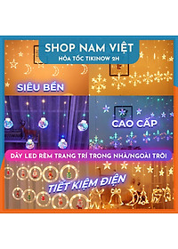 Dây Đèn LED Rèm Chống Thấm Nước Trang Trí Trong Nhà, Ngoài Trời, Năm Mới, Giáng Sinh - Chính Hãng NAVIVU