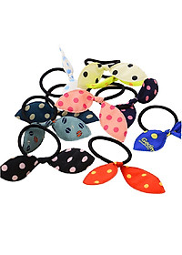 100 dây thun chun buộc tóc vải băng đô cho trẻ em bé gái siêu xinh phong cách Hàn Quốc nhiều màu mẫu ngẫu nhiên