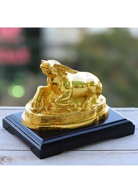Tượng Trâu phong thủy mạ vàng – 12CGS