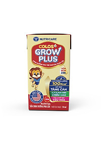 Thùng sữa nước pha sẵn Nutricare Colos 24h Grow Plus giúp trẻ phát triển toàn diện