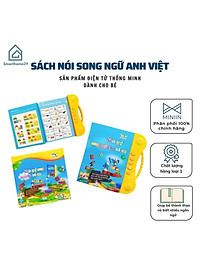 Sách Nói Song Ngữ Anh Việt Điện Tử Thông Minh – Giúp Bé Phát Triển IQ – Hàng CHính Hãng MINIIN – Tặng kèm pin AA