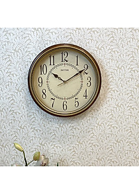 Đồng hồ treo tường Nhật Bản RHYTHM CMG985NR06, Kt 32.0 x 5.0cm, 845g, Vỏ Gỗ