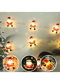 Dây Đèn Led 20 Bóng Họa Tiết Ông Già Noel Dài 2M