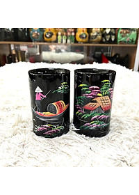 [SƠN MÀI LOẠI 1] Hủ cắm bút sơn mài - Quà Tặng Quà Lưu niệm - Trang trí Decor size 11x7 cm