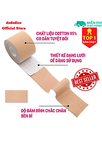 Băng keo dán cơ thể thao dododios chất liệu cao cấp chống chấn thương, bảo vệ trong quá trình tập gym, băng dán thể thao, băng dán cơ tay, băng dán cơ chân - Hàng chính hãng