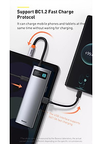 (Hàng chính hãng) Hub chuyển đổi đa năng Baseus Type-C - HDMI, USB, RJ45, SD, TF,... dành cho Macbook, Notebook, Laptop,... 