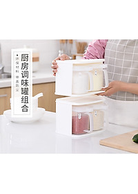Kệ nhựa đựng hộp gia vị Inomata 2 màu - Hàng nội địa Nhật Bản