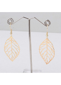 Đôi Khuyên Bông Tai Hợp Kim Hình Chiếc Lá - Phụ Kiện Thời Trang