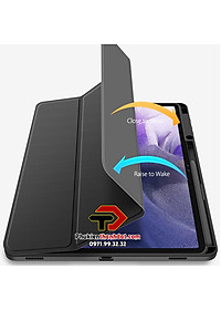 Bao da chống sốc dành cho SamSung Galaxy Tab S7 FE có ngăn đựng bút hiệu Dux Ducis Toby - Hàng nhập khẩu