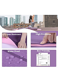 [LOẠI TỐT - HÀNG CAO CẤP] Thảm Tập Yoga 8mm, Tập Gym dộ dày 5-8mm 2 Lớp không mùi chống trơn trượt - Chính hãng dododios