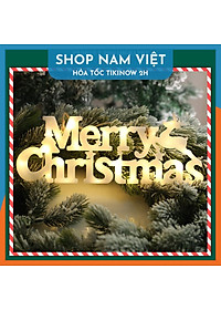 Đèn LED Chữ Merry Christmas Treo Cây Thông, Trang Trí Giáng Sinh, Noel - Chính Hãng NAVIVU