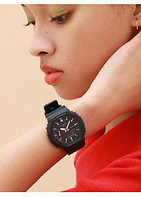 Đồng hồ nữ Casio G-Shock GMA-S2100-1ADR size nhỏ lõi Carbon | GMA-S2100-1A nữ