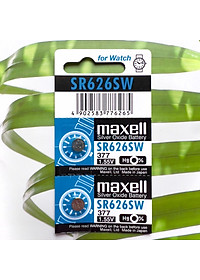 Vỉ 5 Viên Pin Đồng Hồ SR626SW / 377 Maxell Nhật Bản 1.55V Cho Đồng Hồ Đeo Tay
