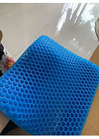 Đệm Ngồi 3D Silicon 2 Lớp Tổ Ong Lót Ghế Thoáng Khí Chống Đau Mỏi Lưng Amalife 