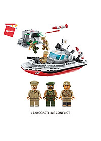 Đồ chơi xếp hình, lắp ráp Qman 1720 - Cuộc xung đột bờ biển  (235 mảnh ghép)