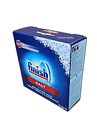 Combo rửa bát Finish: Muối hộp 4kg, Bột Classic can 2,5kg, Nước Làm bóng 750ml - Chính Hãng.
