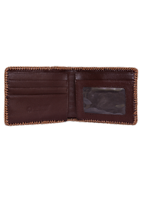 Ví nam da cá sấu đan viền bụng nhiều màu HJ92254-2711-2712-2713-2715 