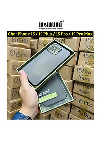 Ốp lưng nhám siêu mỏng 0.3mm cho iPhone 15, 15 Plus, 15 Pro, 15 Pro Max hiệu Memumi, mặt lưng chống trượt, chống bám bẩn - Hàng chính hãng
