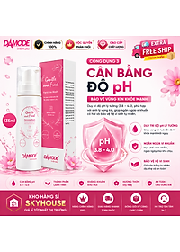 Dung dịch vệ sinh phụ nữ GENTLE FRESH độc quyền DAMODE chai 135ml dung dịch vệ sinh phụ nữ tốt nhất chính hãng Hàn Quốc