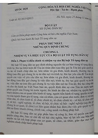 Chỉ Dẫn Tra Cứu Áp Dụng Bộ Luật Tố Tụng Dâ Sự Năm 2015