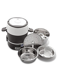 Hộp Cơm 3 Tầng Giữ Nhiệt Inox An Toàn – Hộp Đựng Cơm Cắm Điện 3 Tầng Cao Cấp Văn Phòng Đựng Thức Ăn Chính Hãng