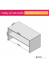 Kệ TV phòng ngủ thiết kế đẹp bằng gỗ công nghiệp SMLIFE Tati