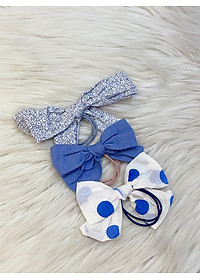 Set 3 dây nơ cột tóc vintage màu ngẫu nhiên cho bé gái SoraChan - L008