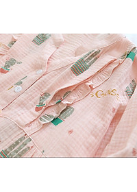 Bộ Đồ Bầu Và Cho Con Bú, Pijama Sau Sinh Azuno AZ2309 Chất Đũi Mềm Mại, Có Khe Mở Ngực Hàng Cao Cấp Cho Mẹ