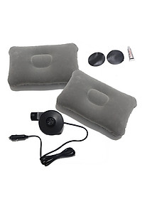 Đệm (nệm) hơi ô tô mặt nhung - ghi