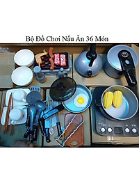 Bộ đồ chơi nấu ăn - KITCHEN - Đồ chơi giải trí đồ chơi nấu ăn nhà bếp 36 món, hàng to, bếp than, bếp từ điện tử